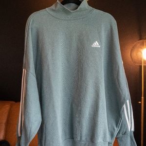 Adidas mock neck sweater